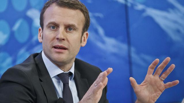 Emmanuel Macron au WEF à Davos. [AP/Keystone - Michel Euler]