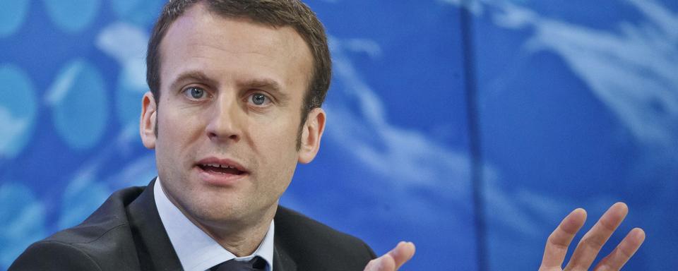 Emmanuel Macron au WEF à Davos. [AP/Keystone - Michel Euler]