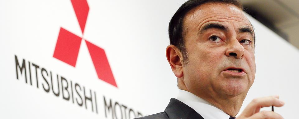 Carlos Ghosn avait volé au secours de Mitsubishi en 2016, au moment où le constructeur japonais était fragilisé par un scandale de falsification des données. [EPA/Keystone - Kimimasa Mayama]