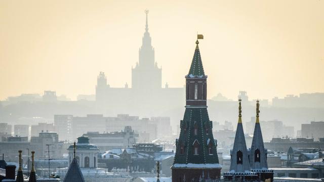 Le Kremlin et l'Université d'Etat de Moscou photographiés le 2 mars 2018. [AFP - Mladen Antonov]