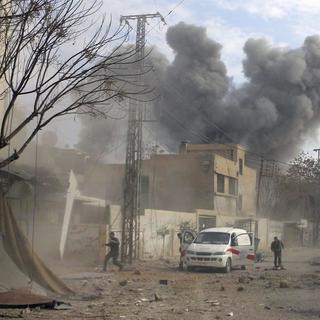 La Ghouta orientale représente un enjeu stratégique pour toutes les parties. [AP/Keystone - Syrian Civil Defense White Helmets]