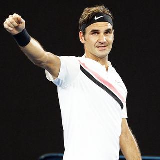 Federer aura encore droit aux honneurs de la "night session" à Melbourne. [Keystone - Narendra Shrestha]