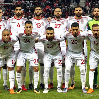 L’équipe de football de Tunisie, qualifiée pour la Coupe du monde en Russie, a trouvé le moyen de contourner le Ramadan. [EPA/Keystone - Sébastien Nogier]