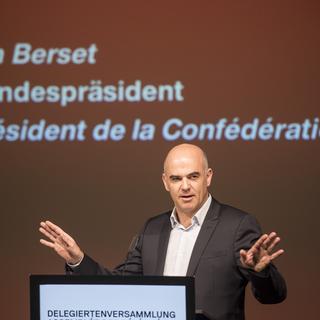 Alain Berset, président de la Confédération et ministre de la Santé. [Keystone - Urs Flueeler]