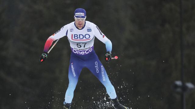 Dario Cologna a manqué le podium pour une poignée de secondes. [Geir Olsen]