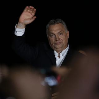 Viktor Orban, après sa victoire. [AP Photo/Keystone - Darko Vojinovic]