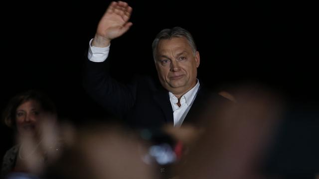 Viktor Orban, après sa victoire. [AP Photo/Keystone - Darko Vojinovic]