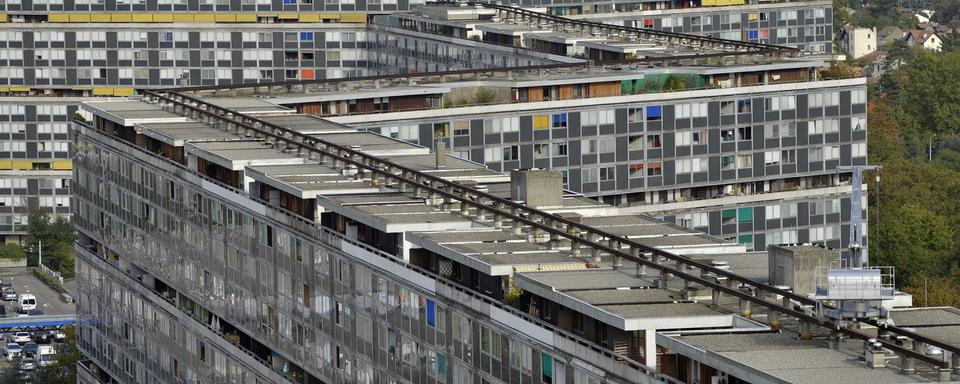 Le quartier du Lignon à Genève en 2013. [Keystone - Martial Trezzini]