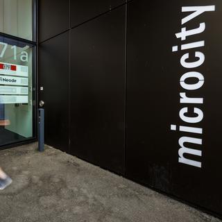 Le bâtiment de Microcity, antenne neuchâteloise de l'EPFL. [Keystone - Valentin Flauraud]