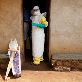 L'épidémie de fièvre Ebola serait une des raisons pour lesquelles l'élection est reportée. [Goran Tomasevic]
