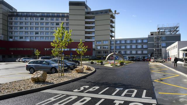 Le site de l'Hôpital fribourgeois à Fribourg. [Keystone - Jean-Christophe Bott]