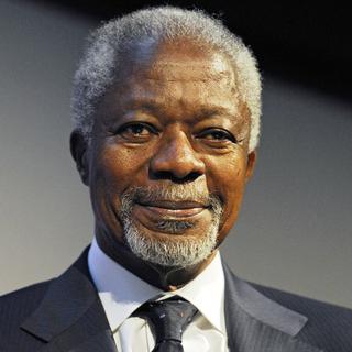 Kofi Annan photographié lors d'une conférence devant des étudiants à Londres le 4 octobre 2012. [Keystone - EPA/Facundo Arrizabalaga]