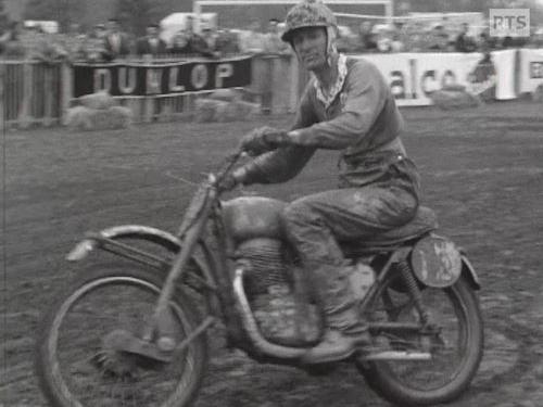 Brian Stonebridge lors de l'étape du Championnat d'Europe des 250 cc à Genève. [RTS]