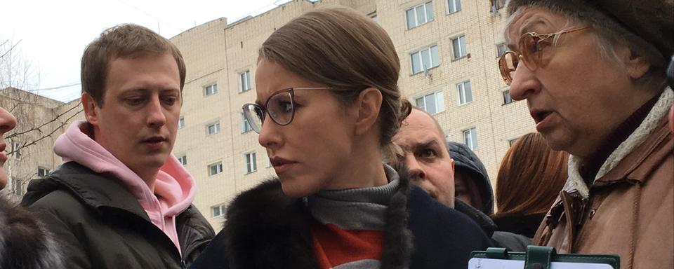 La candidate à la présidentielle russe Ksenia Sobchak. [RTS - Isabelle Cornaz]