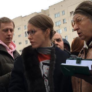 La candidate à la présidentielle russe Ksenia Sobchak. [RTS - Isabelle Cornaz]