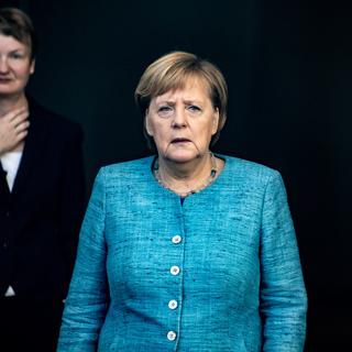 L'avenir d'Angela Merkel semble toujours très incertain. [Keystone - EPA/Hayoung Jeon]