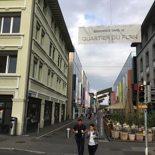 Le quartier du Flon à Lausanne. [RTS - Sarah Clément]