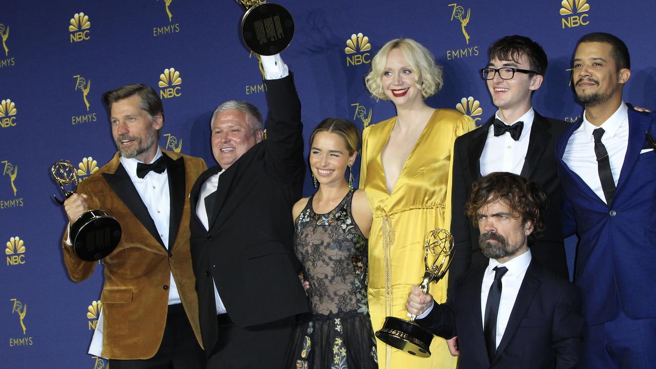 Des acteurs de la série Game of Thrones lors de la 70e cérémonie des Emmy Awards. [EPA/Keystone - Nina Prommer]