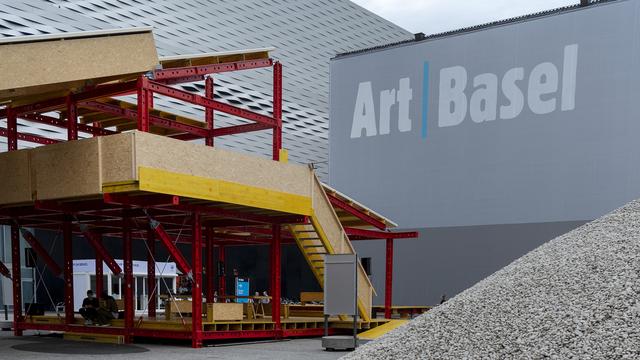 L'entrée d'Art Basel, le 11 juin 2018. [Keystone - Georgios Kefalas]
