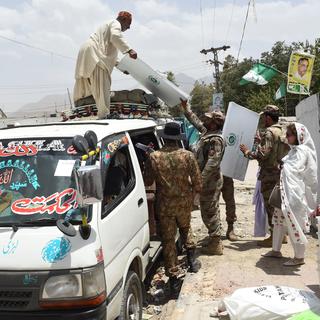L'attentat a été perpétré non loin d'un bureau de vote de Quetta, le jour des élections législatives au Pakistan. [AFP - Banaras Khan]