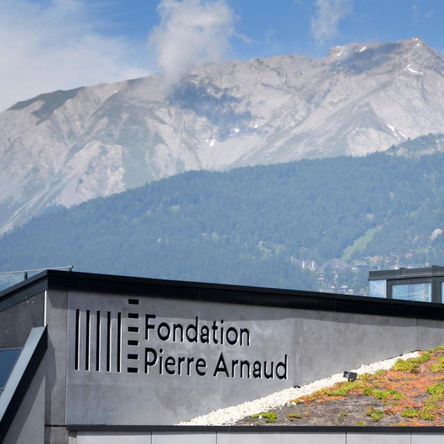 Vue de la Fondation Pierre Arnaud, à Lens. [Keystone - Laurent Gillieron]