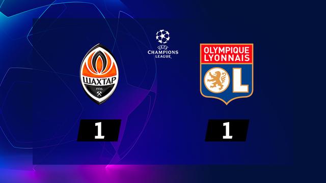 6e journée, Shakhtar Donetsk - Lyon (1-1): le résumé de la rencontre