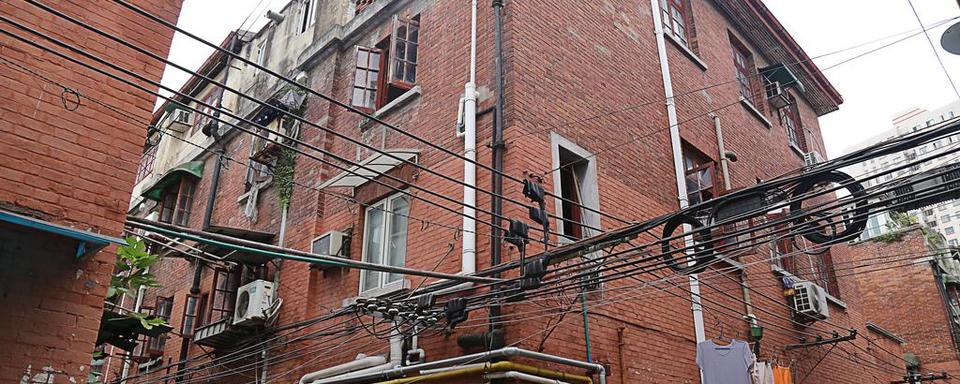 Une maison de briques à Shanghai. [RTS - Lan Pan]