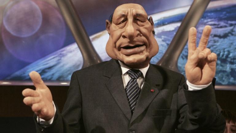 Le personnage de Jacques Chirac était emblématique des Guignols. [AFP - Olivier Laban-Mattei]