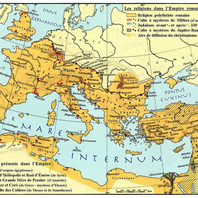 Les religions de l'Empire romain, III-e - VII-e siècles [wikimedia]