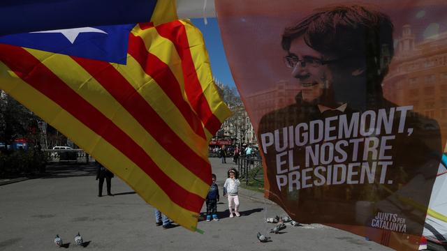 Les indépendantistes catalans sont ravis de la libération de Carles Puigdemont. [Reuters - Susana Vera]