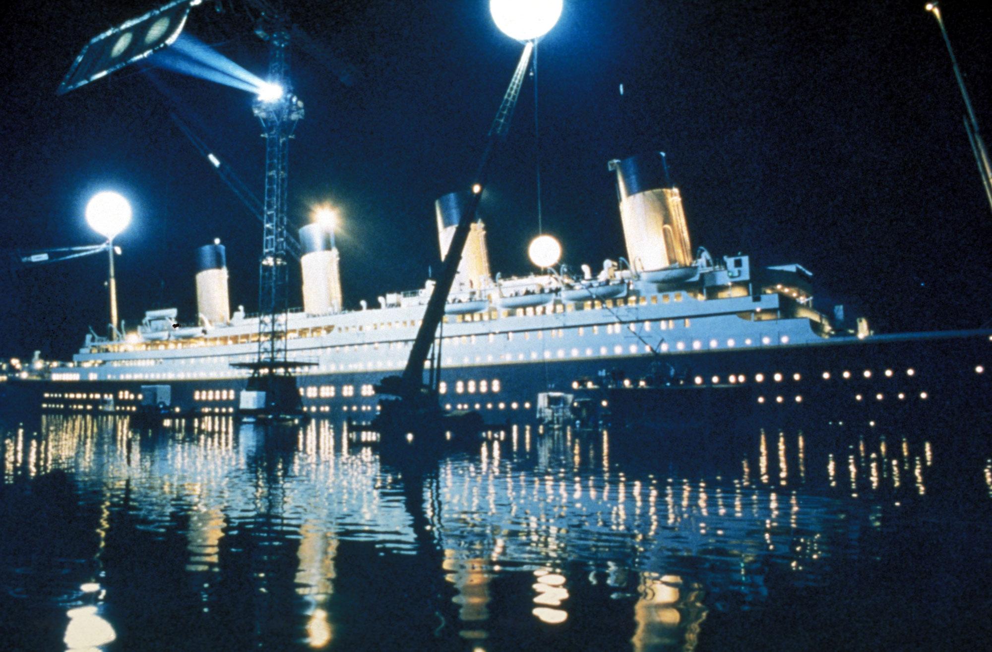 La reproduction du Titanic réalisée pour le film de James Cameron. [AFP - Archives du 7eme Art]