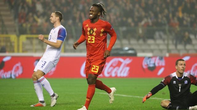 Michy Batshuayi a été le match-winner des Belges avec un doublé. [Virginie Lefour]