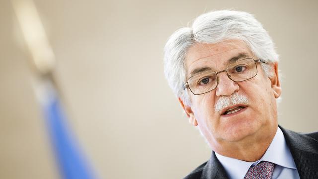 Alfonso Dastis, ministre espagnol des Affaires étrangères. [Keystone - Valentin Flauraud]