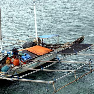 En Asie du Sud-Est, les Badjaos, surnommés "nomades des mers", vivent sur leurs bateaux.
ADEK BERRY
AFP [ADEK BERRY]