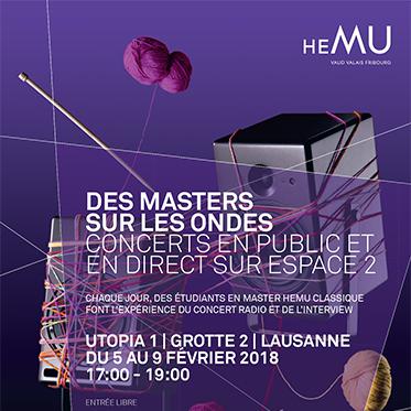Des masters sur les ondes, édition 2018.
hemu.ch [hemu.ch]