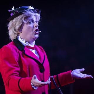 Marie-Thérèse Porchet au Cirque Knie. [Keystone - Patrick Huerlimann]