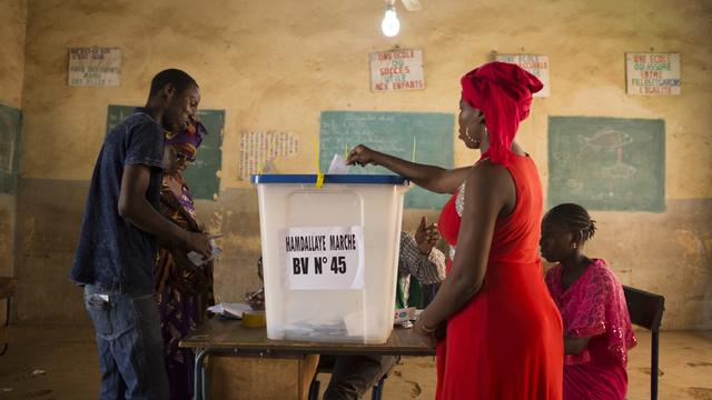 Bureau de vote à Bamako, dimanche 12.08.2018. [AP/Keystone - Annie Risemberg]