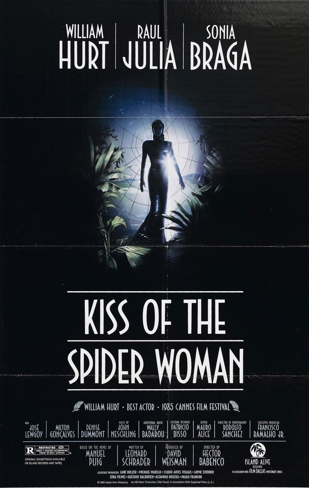 L'affiche du film "Kiss of the Spider Woman". [Archives du 7eme Art / Photo12/AFP]