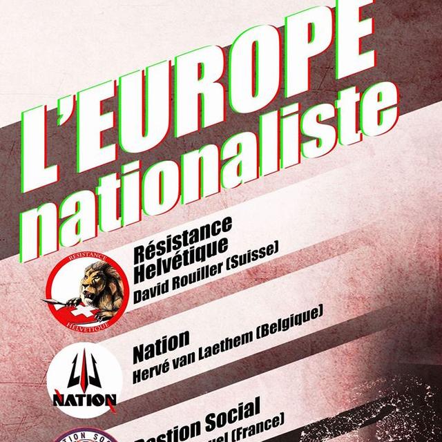 L'affiche de la conférence du 31 mars de Résistance Helvétique. [Résistance Helvétique]