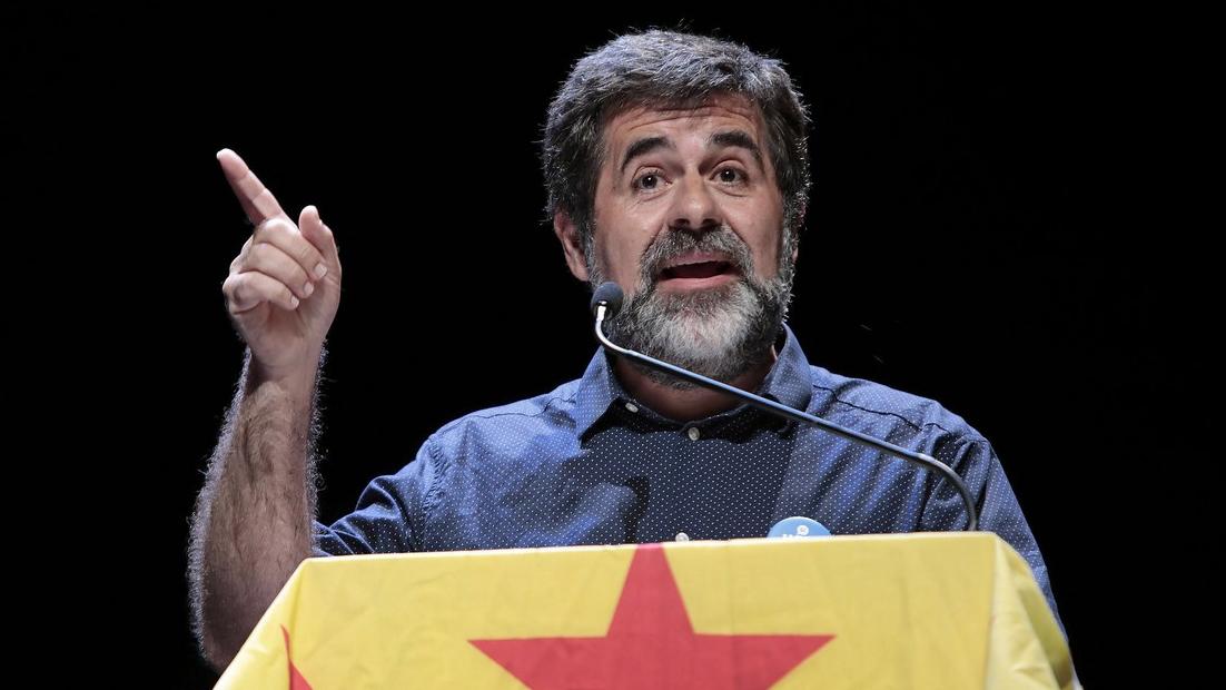 Jordi Sanchez, lors d'un meeting indépendantiste en septembre 2017.