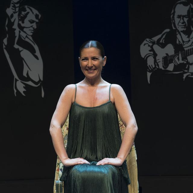 Sara Baras présente "Voces" au théâtre Nuevo Apolo de Madrid le 22 février 2017. [AFP - Oscar Gonzalez]
