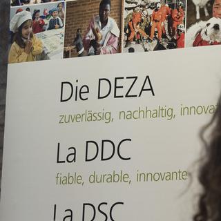 Conférence de presse de la Direction du développement et de la coopération (DDC). [Keystone - Lukas Lehmann]