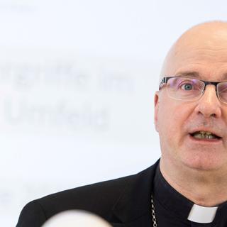 Mgr Charles Morerod, président de la Conférence des évêques suisses. [Keystone - Ennio Leanza]