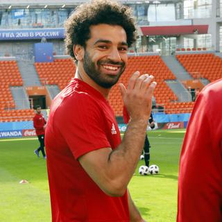 Mohamed Salah va effectuer son retour à la compétition face à l'Urugay. [Keystone - EPA/Atef Safadi]