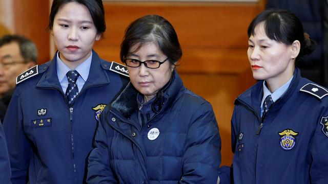 Choi Soon-sil, la confidente de l'ombre de l'ex-présidente sud-coréenne Park Geun-hye et rebaptisée "Raspoutine", photographiée le 16 janvier 2017 à Séoul. [Reuters - Kim Hong-Ji]