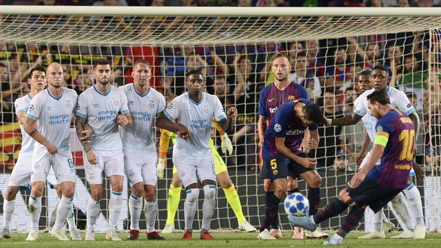 Messi n'avait plus marqué dans l'épreuve reine du football européen depuis mars et le 8e de finale retour contre Chelsea. [Josep Lago]