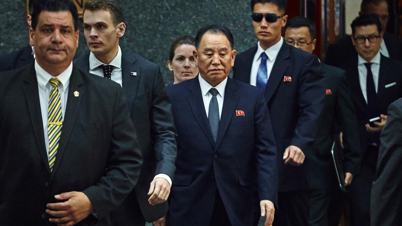 Kim Yong Chol, bras droit de Kim Jong-un, est à New York pour préparer le sommet du 12 juin. [AP/Keystone - Andres Kudacki]