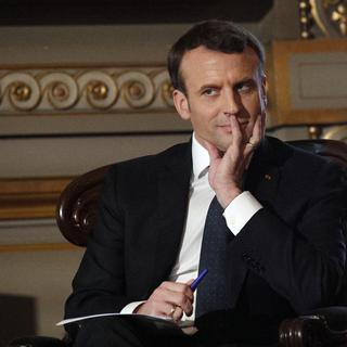 Le président français Emmanuel Macron, photographié le 15 janvier 2018. [AFP - Francois Mori]
