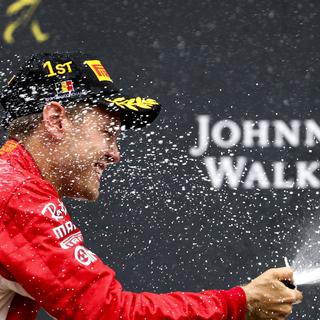 Sebastian Vettel s'est facilement adjugé le Grand Prix de Belgique de Formule 1 ce dimanche 26 août. [Keystone - Stéphanie Lecoq - EPA]