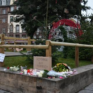 Strasbourg en deuil après l'attentat sur le marché de Noël. [RTS - Gaël Klein]